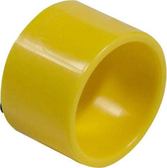 Schneider Electric - Extended Mushroom Head Pushbutton Switch Guard - Yellow, Round Button, Nonilluminated - Eagle Tool & Supply