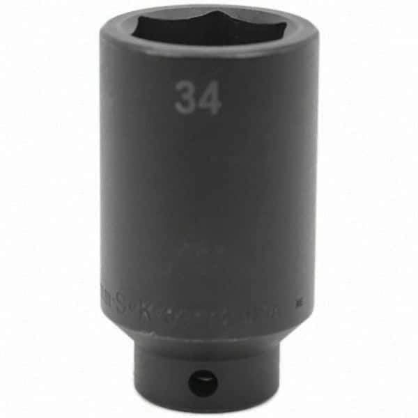 SK - Impact Socket - 1/2"DR 34MM DEEP IMPACT SOCKET - Eagle Tool & Supply