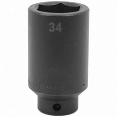 SK - Impact Socket - 1/2"DR 34MM DEEP IMPACT SOCKET - Eagle Tool & Supply