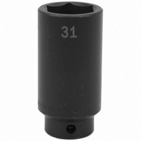 SK - Impact Socket - 1/2"DR 31MM DEEP IMPACT SOCKET - Eagle Tool & Supply