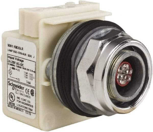 Schneider Electric - 28 V LED Indicating Light - Screw Clamp Connector - Eagle Tool & Supply