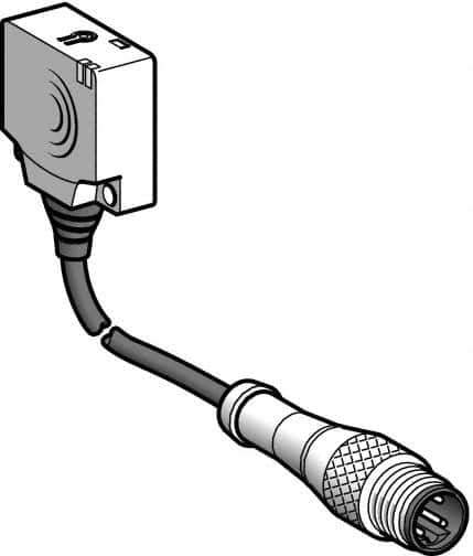 Telemecanique Sensors - PNP, 10 to 15mm Detection, Flat, Inductive Proximity Sensor - 3 Wires, IP67, 12 to 24 VDC, 26mm Wide - Eagle Tool & Supply