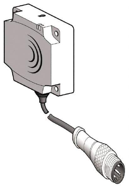 Telemecanique Sensors - NPN, PNP, NC, 15 to 25mm Detection, Flat, Inductive Proximity Sensor - 2 Wires, IP67, 24 to 240 VAC/VDC, 40mm Wide - Eagle Tool & Supply