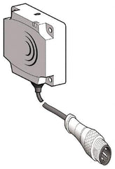 Telemecanique Sensors - NPN, PNP, 15 to 25mm Detection, Flat, Inductive Proximity Sensor - 2 Wires, IP67, 24 to 240 VAC/VDC, 40mm Wide - Eagle Tool & Supply