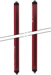 Telemecanique Sensors - 46 Beam, 41.73 Inch Height Protection, 4, 12m Max Sensing, 14 to 131°F, Hand Protection 4, Safety Light Curtain - 24 VDC, Red, Aluminum - Eagle Tool & Supply