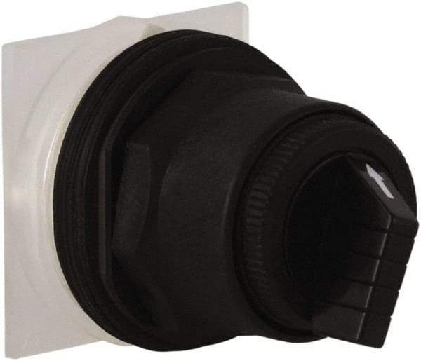 Schneider Electric - 1.18 Inch Mount Hole, 4 Position, Knob and Pushbutton Operated, Selector Switch Only - Maintained (MA), without Contact Blocks, Anticorrosive, Weatherproof, Dust and Oil Resistant - Eagle Tool & Supply