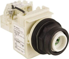 Schneider Electric - 120 V LED Press-to-Test Indicating Light - Round Lens, Screw Clamp Connector, Corrosion Resistant, Dust Resistant, Oil Resistant - Eagle Tool & Supply