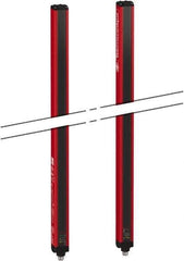 Telemecanique Sensors - 3 Beam, 31.89 Inch Height Protection, 4, 12m Max Sensing, 14 to 131°F, Body Protection 4, Safety Light Curtain - 24 VDC, 15-3/4 Inch Space Between Beams, Red, Aluminum - Eagle Tool & Supply