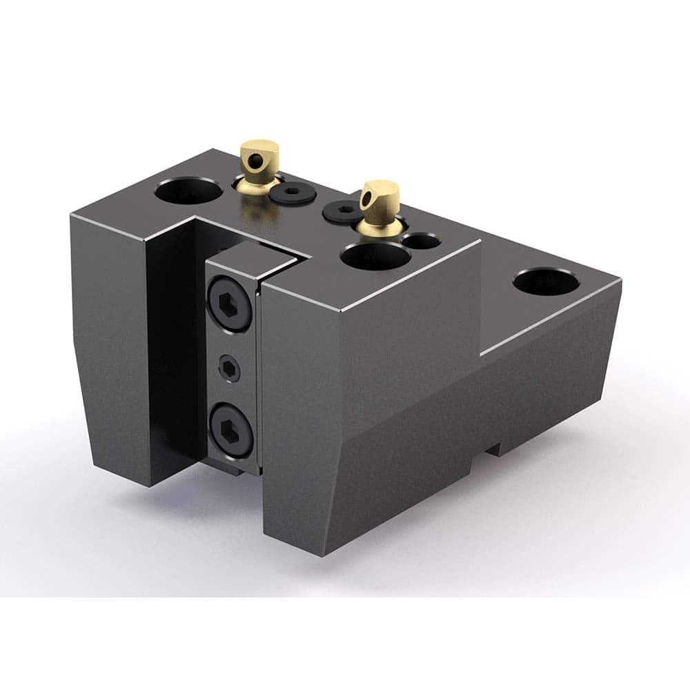 Global CNC Industries - Turret & VDI Tool Holders; Type: Mori OD Turning Block ; Clamping System: 70mm X 62mm ; Tool Axis: OD ; Through Coolant: No ; Outside Diameter (Decimal Inch): 0.7500 ; Additional Information: 4 Mounting Holes - Exact Industrial Supply