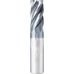 Supermill - 3/8" Diam 5 Flute Solid Carbide 0.015" Corner Radius End Mill - Eagle Tool & Supply