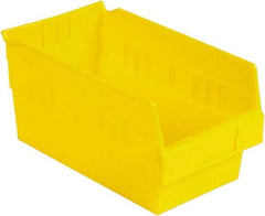 LEWISBins+ - 11-5/8" Deep, Yellow Hopper Shelf Bin - 6" High x 6-5/8" Wide x 11-5/8" Long - Eagle Tool & Supply