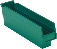 LEWISBins+ - 11-5/8" Deep, Green Hopper Shelf Bin - 4" High x 2-3/4" Wide x 11-5/8" Long - Eagle Tool & Supply