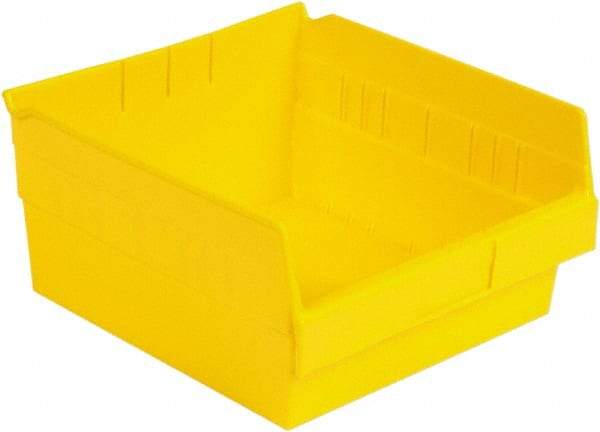 LEWISBins+ - 11-5/8" Deep, Yellow Hopper Shelf Bin - 6" High x 11-1/8" Wide x 11-5/8" Long - Eagle Tool & Supply