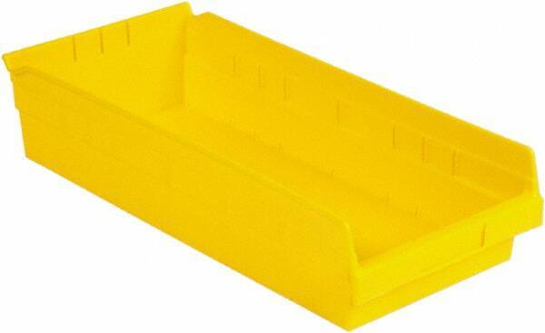 LEWISBins+ - 17-7/8" Deep, Yellow Hopper Shelf Bin - 4" High x 8-3/8" Wide x 17-7/8" Long - Eagle Tool & Supply