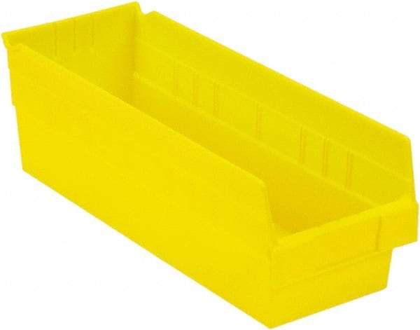 LEWISBins+ - 17-7/8" Deep, Yellow Hopper Shelf Bin - 6" High x 6-5/8" Wide x 17-7/8" Long - Eagle Tool & Supply