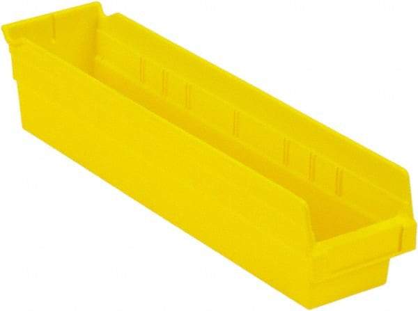 LEWISBins+ - 17-7/8" Deep, Yellow Hopper Shelf Bin - 4" High x 4-1/8" Wide x 17-7/8" Long - Eagle Tool & Supply