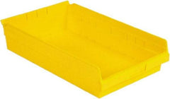 LEWISBins+ - 17-7/8" Deep, Yellow Hopper Shelf Bin - 4" High x 11-1/8" Wide x 17-7/8" Long - Eagle Tool & Supply