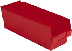 LEWISBins+ - 17-7/8" Deep, Red Hopper Shelf Bin - 6" High x 6-5/8" Wide x 17-7/8" Long - Eagle Tool & Supply