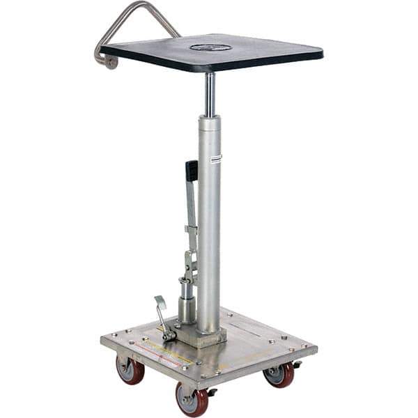 Vestil - 200 Lb Capacity Hydraulic Post Table - 31" to 49" Lift Height, 16" Platform Length x 16" Platform Width - Eagle Tool & Supply