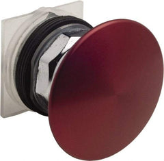 Schneider Electric - 30mm Mount Hole, Extended Mushroom Head, Pushbutton Switch Only - Round, Red Pushbutton, Nonilluminated, Maintained (MA) - Eagle Tool & Supply