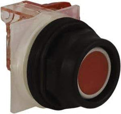 Schneider Electric - 30mm Mount Hole, Extended Straight, Pushbutton Switch with Contact Block - Red Pushbutton, Momentary (MO) - Eagle Tool & Supply