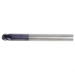 1/4x1/4x3/8x4 Ball Nose 4FL Carbide End Mill-Round Shank-TiAlN - Eagle Tool & Supply