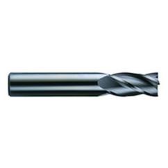 3/4 Dia. x 4 Overall Length 4-Flute Square End Solid Carbide SE End Mill-Round Shank-Center Cut-TiN - Eagle Tool & Supply