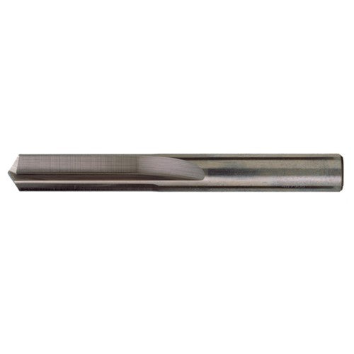‎#43 Dia. × 0.089″ Shank × 3/4″ Flute Length × 1-3/4″ OAL, Stub, 140°, Bright, 2xD Flute, Round Solid Carbide Drill - Exact Industrial Supply