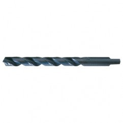 #24 RHS / RHC HSS 118 Degree Radial Point Automotive Tanged Shank Drill - Steam Oxide - Eagle Tool & Supply