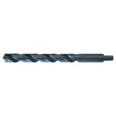 #24 RHS / RHC HSS 118 Degree Radial Point Automotive Tanged Shank Drill - Steam Oxide - Eagle Tool & Supply