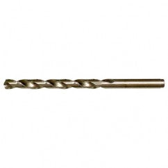 #35 RHS / RHC HSS-CO 8% (M42) 135 Degree Split Point NAS907 Type J Cobalt Heavy Duty Jobber Drill - Straw / Gold Oxide - Eagle Tool & Supply