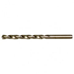 #44 RHS / RHC HSS-CO 8% (M42) 135 Degree Split Point NAS907 Type J Cobalt Heavy Duty Jobber Drill - Straw / Gold Oxide - Eagle Tool & Supply