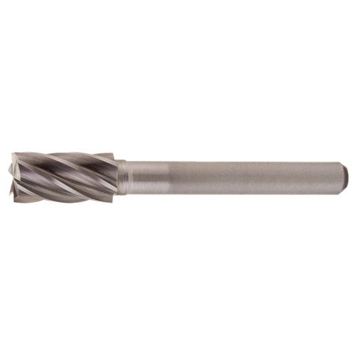 SB-3 Aluminum Cut Solid Carbide Bur-Cylindrical with End Cut - Exact Industrial Supply