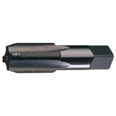 ‎1/4-18 NPS 4 Flute Taper Pipe HSS Medium Hook Straight Pipe Tap- Bright - Exact Industrial Supply