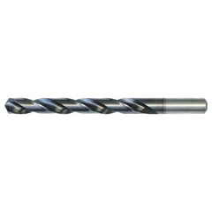 15/32 RHS / RHC HSS 135 Degree Split Point Heavy Duty Jobber Drill - TiCN - Exact Industrial Supply