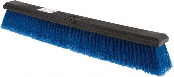 Harper Brush - 24" Medium Duty Polypropylene Push Broom - 2-7/8" Bristle Length, Plastic Block, Bolt-On Handle Connection, Handle Sold Separately - Eagle Tool & Supply