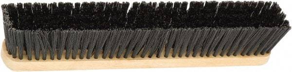 Harper Brush - 18" Medium Duty Polypropylene Push Broom - 2-7/8" Bristle Length, Wood Block, Bolt-On Handle Connection, Handle Sold Separately - Eagle Tool & Supply