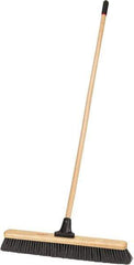 Harper Brush - 24" Medium Duty Polypropylene Push Broom - 2-7/8" Bristle Length, Wood Block, Bolt-On Handle Connection, Handle Included - Eagle Tool & Supply