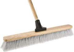 Harper Brush - 24" Fine Particle Synthetic Push Broom - 2-7/8" Bristle Length, Wood Block, Bolt-On Handle Connection, Handle Included - Eagle Tool & Supply