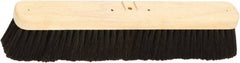 Harper Brush - 18" Medium Duty Tampico Push Broom - 2-7/8" Bristle Length, Wood Block, Bolt-On Handle Connection, Handle Sold Separately - Eagle Tool & Supply