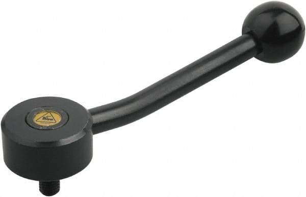 KIPP - M8, Steel Threaded Stud Adjustable Clamping Handle - 116.5mm OAL, 29mm High - Eagle Tool & Supply