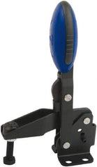 KIPP - Vertical Handle, Manual Hold Down Toggle Clamp - U-Bar, Flanged Base, Nitride/Oxide Finish, Steel - Eagle Tool & Supply