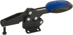 KIPP - Horizontal Handle, Manual Hold Down Toggle Clamp - U-Bar, Flanged Base, Nitride/Oxide Finish, Steel - Eagle Tool & Supply