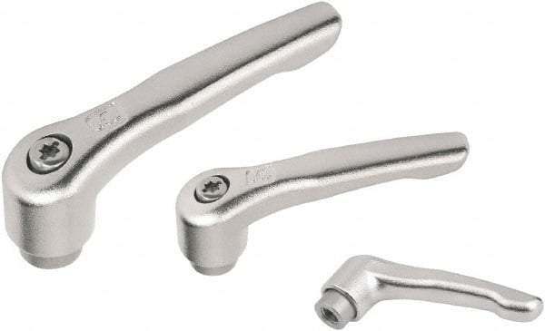 KIPP - M4, Stainless Steel Threaded Hole Adjustable Clamping Handle - 47mm OAL, 34mm High - Eagle Tool & Supply
