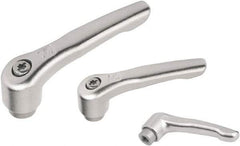 KIPP - M4, Stainless Steel Threaded Hole Adjustable Clamping Handle - 47mm OAL, 34mm High - Eagle Tool & Supply