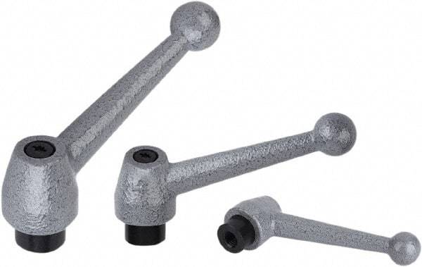 KIPP - M12, Stainless Steel Threaded Hole Adjustable Clamping Handle - 97mm OAL, 54mm High - Eagle Tool & Supply