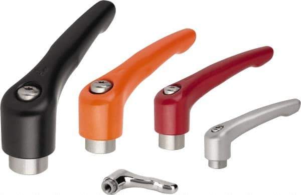 KIPP - M5, Zinc Threaded Hole Adjustable Clamping Handle - 37mm OAL, 33mm High - Eagle Tool & Supply
