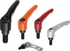 KIPP - M10, Zinc Threaded Stud Adjustable Clamping Handle - 109mm OAL, 67.5mm High - Eagle Tool & Supply