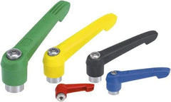 KIPP - M6, Fiberglass Reinforced Plastic Threaded Hole Adjustable Clamping Handle - 75mm OAL, 45.5mm High - Eagle Tool & Supply