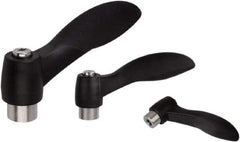 KIPP - M6, Fiberglass Reinforced Plastic & Thermoplastic SEBS Threaded Hole Adjustable Clamping Handle - 48.1mm OAL, 33.5mm High - Eagle Tool & Supply